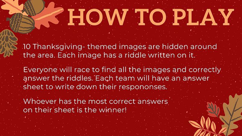 Thanksgiving Scavenger Hunt